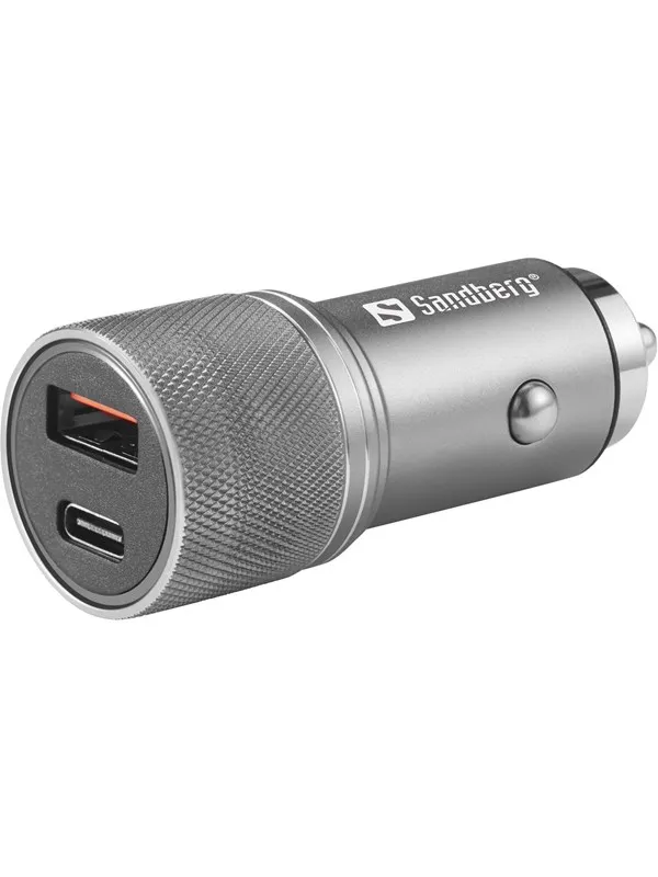 Sandberg Car Charger 1xQC3.0+1xUSBC 48W