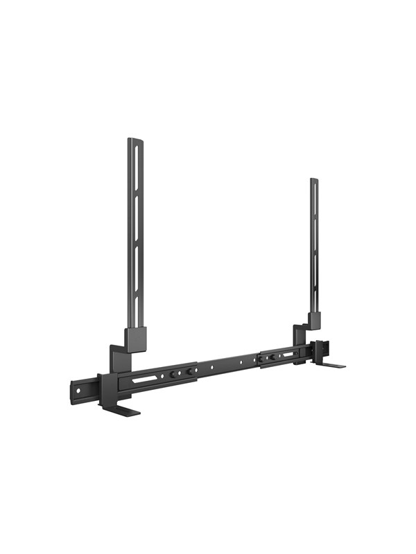 Multibrackets M mounting kit - integrated - for sound bar - universal with clamp - black - Max 10 kg - recommended for 86"