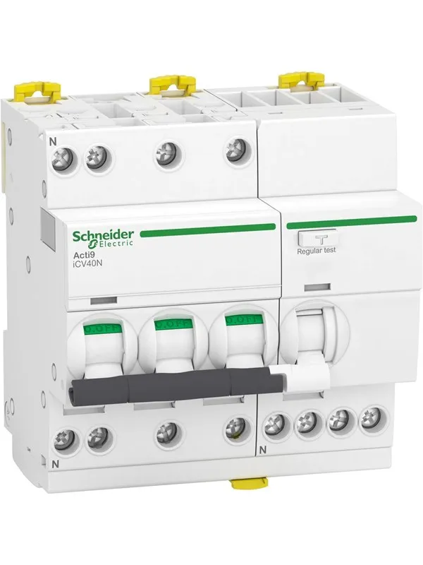 Schneider Electric Kombiafbryder rcbo icv40n 3 pol + nul c-karakteristik 16a 30ma klasse a