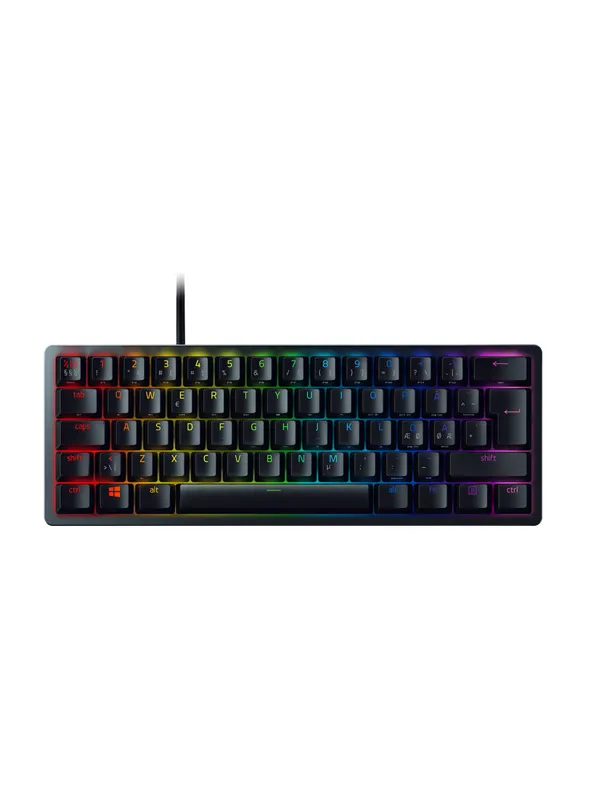Razer Huntsman Mini Clicky - Black - ND - Gamingtastatur - Uten numpad - Nordisk - Svart