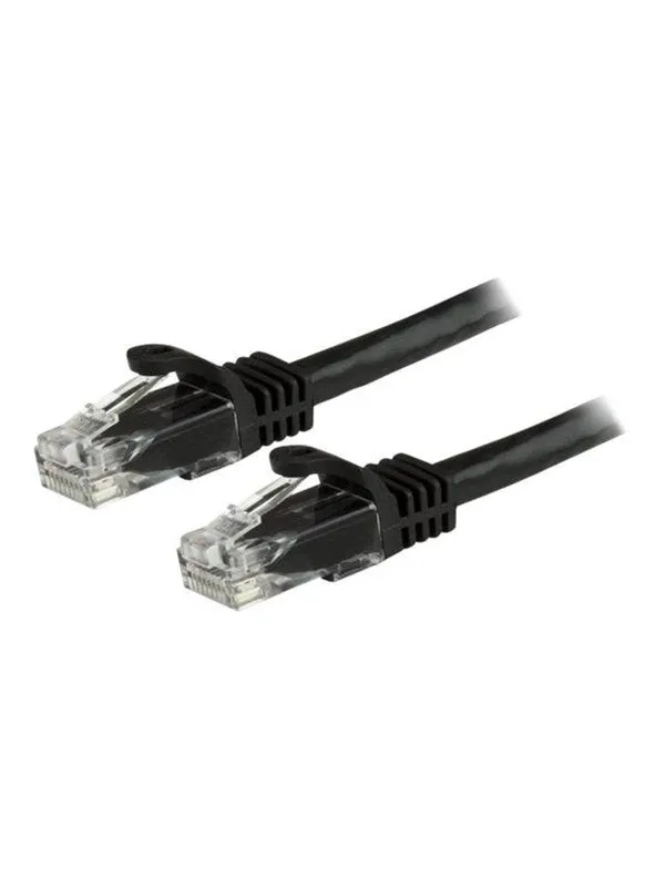 StarTech.com 7.5 m CAT6 Cable - Black Patch Cord - Snagless - ETL Verified - patch cable - 7.5 m - black - Svart - 7.5m