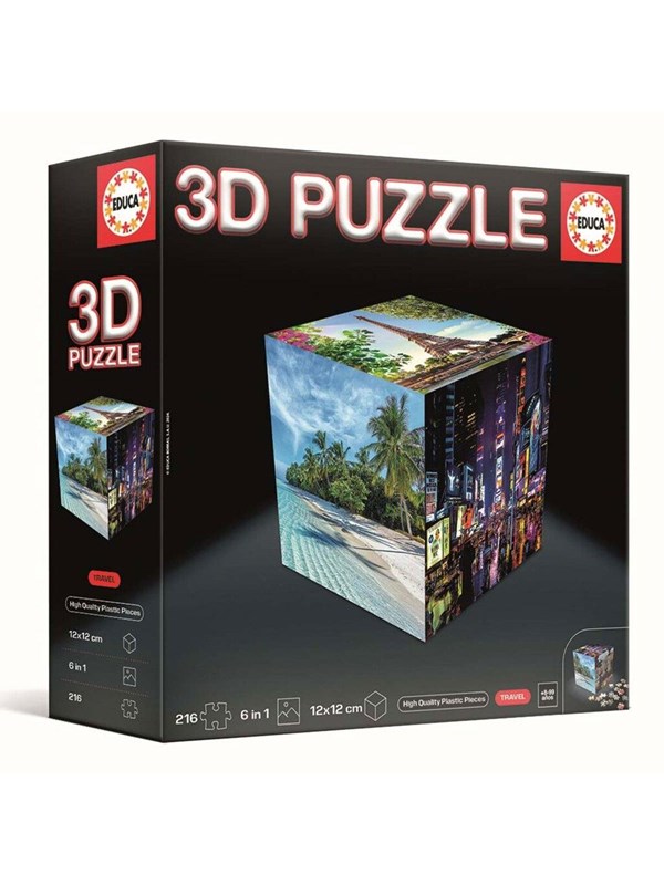 Educa 3D Puzzle Cube Travel