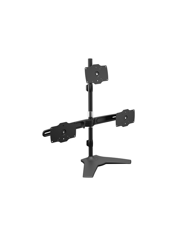 Multibrackets M mounting kit - for 3 LCD displays - black - Max 15 kg - recommended for 24"-34"
