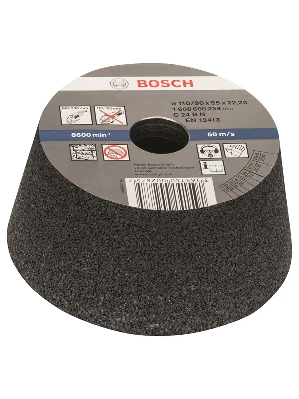 Bosch Slipekopp, koniske - stein/betong 90 mm, 110 mm, 55 mm, 24