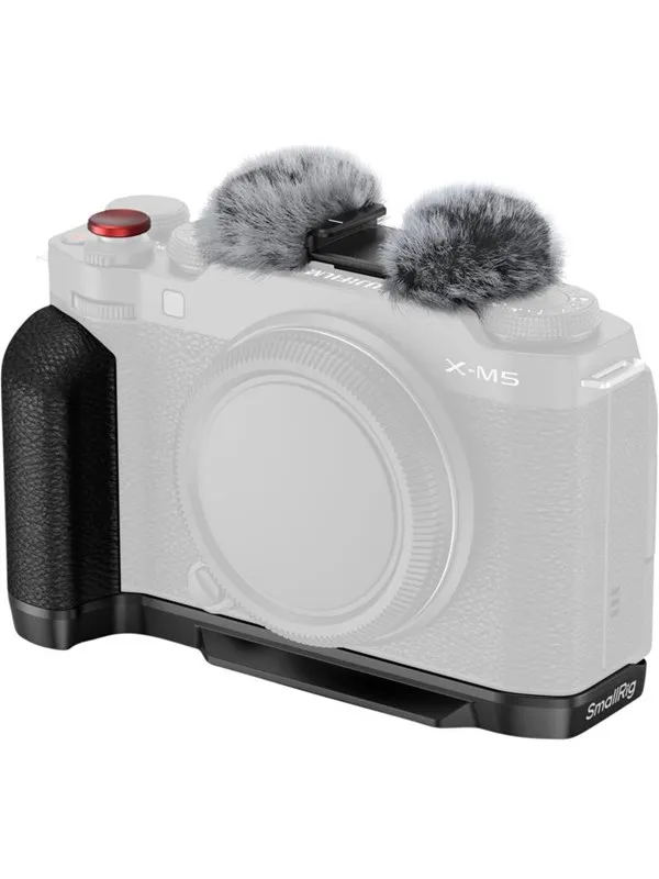 SmallRig L-Shape Mount Plate with Silicone Handle for FUJIFILM X-M5 (Black) 4876