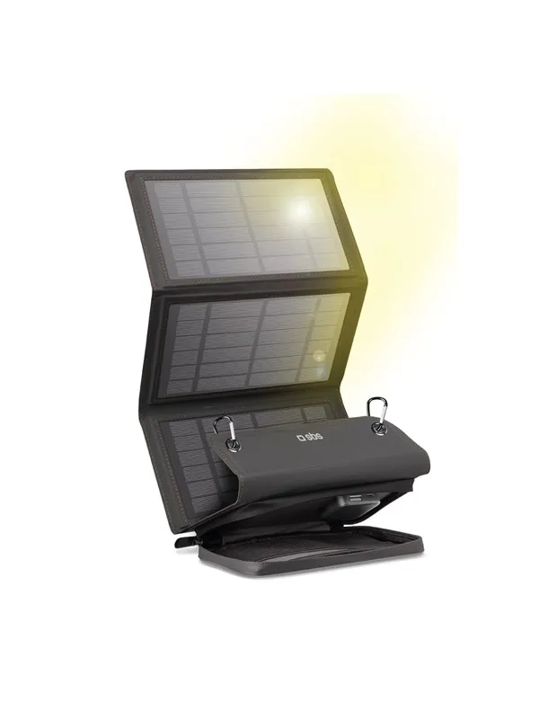 SBS Portable Solar-Powered Battery Charger - 10W