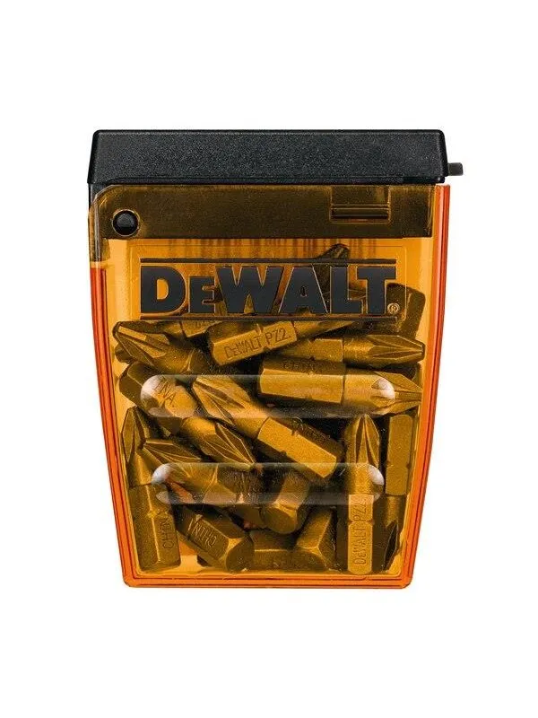 Dewalt High Performance 25pc Set PZ2 25mm In Small Bulk Storage Case