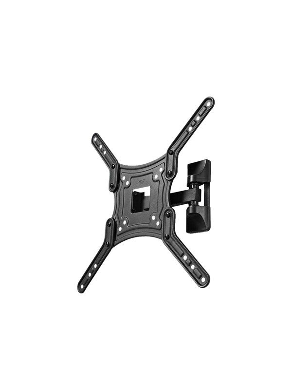 Nedis TVWM1430BK bracket - full-motion - for TV - black - Max 30 kg - recommended for 55"