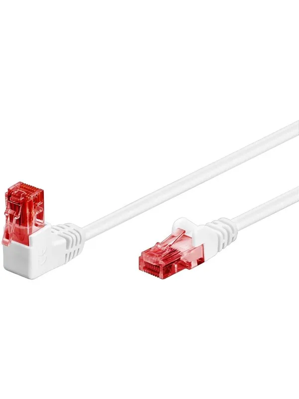 Pro LAN CAT 6 U/UTP - 90° - Hvit - 0.25m