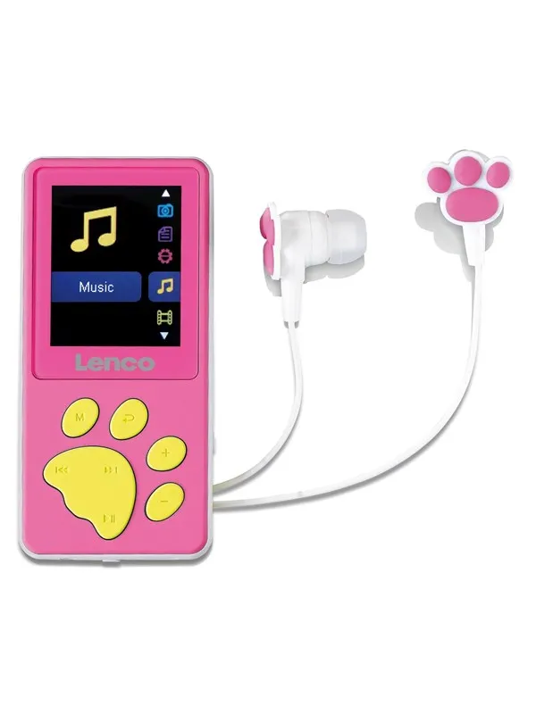 Lenco Xemio-560BU - MP3/MP4 player with 8GB memory - Pink - MP3-spiller 8 GB