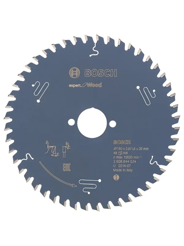 Bosch Sirkelsagblad Expert for Wood 180 x 30 x 2,6 mm, 48