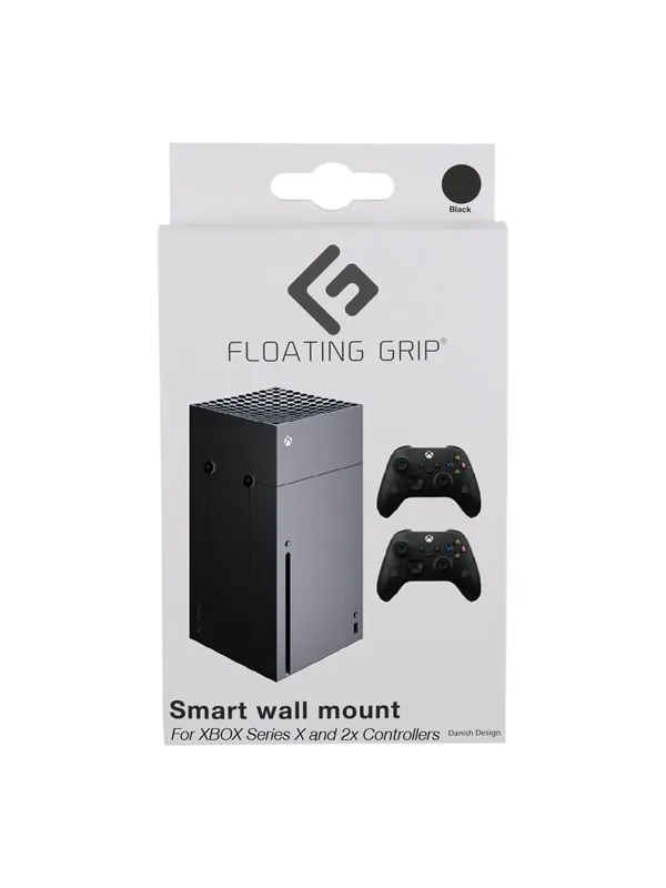 Floating Grip Xbox Series X Wall Mount Standard Bundle - Black - Miscellaneous Tilbehør til spillkonsoll - Microsoft Xbox Series X