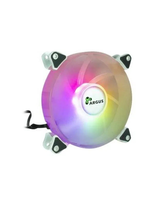 Inter-Tech Argus RS-061 RGB - Kabinettvifte - 120mm - Hvit