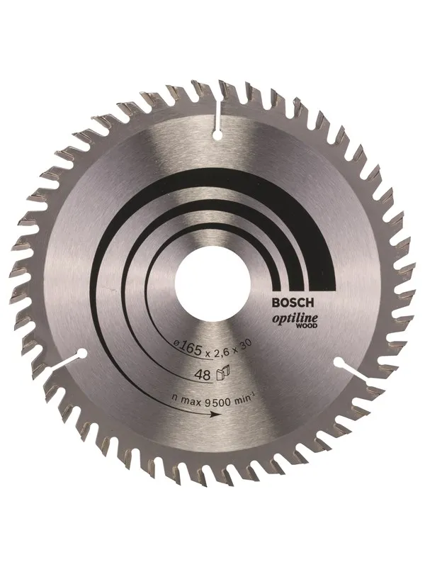 Bosch Sirkelsagblad Optiline Wood 165 x 30 x 2,6 mm, 48