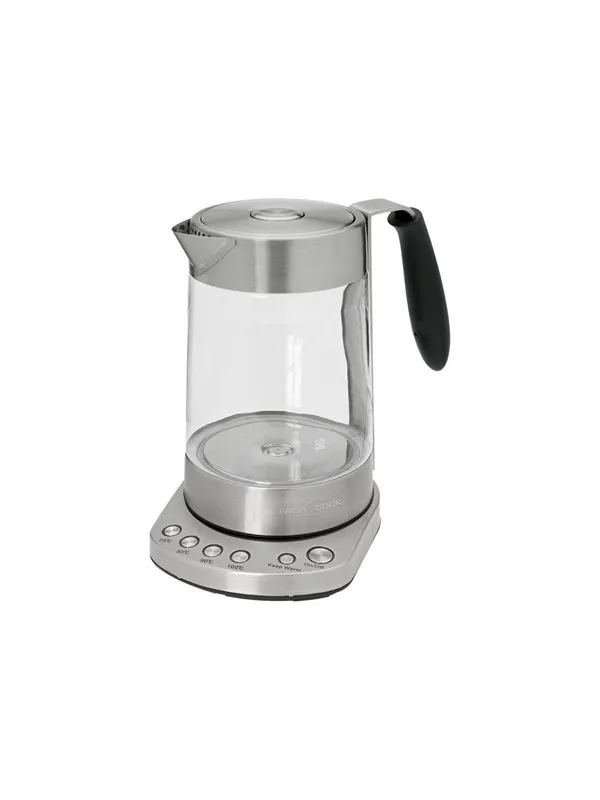 ProfiCook PC-WKS 1020 G - tea maker/kettle - stainless steel/black