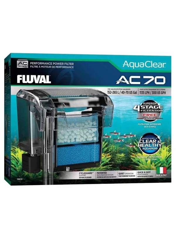 FLUVAL - AquaClear AC 70 Hang-on Filter - 1135 L/H - 152-265L