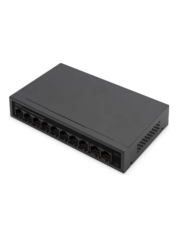DIGITUS - switch - IEEE 802.3af IEEE 802.3at - 8 ports - unmanaged