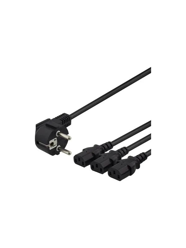Deltaco Power Cable - 3 m