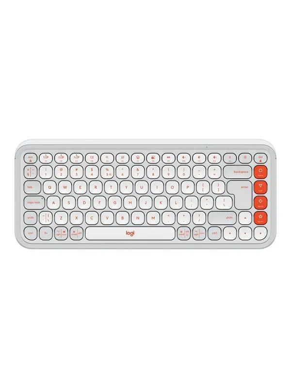 Logitech POP Icon Keys - Tastatur - Engelsk (USA) - Hvit