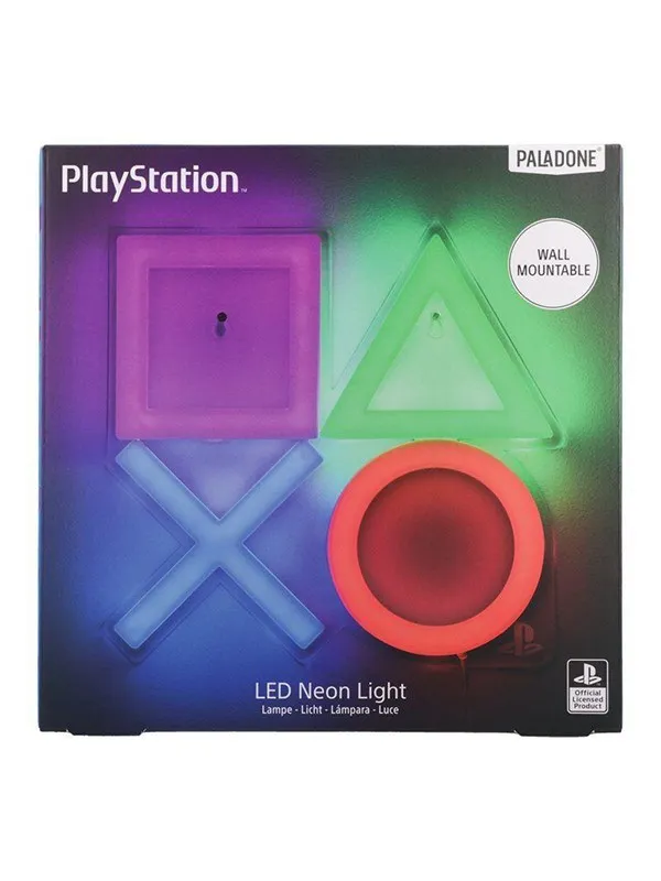 Paladone - PlayStation Wall Mountable LED Neon Light - Lampe