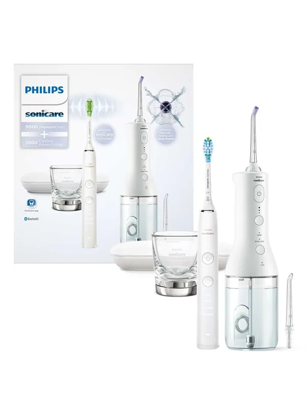 Philips Elektrisk tannbørste Sonicare DiamondClean 9000 HX3886/41 - Oral irrigator - Hvit