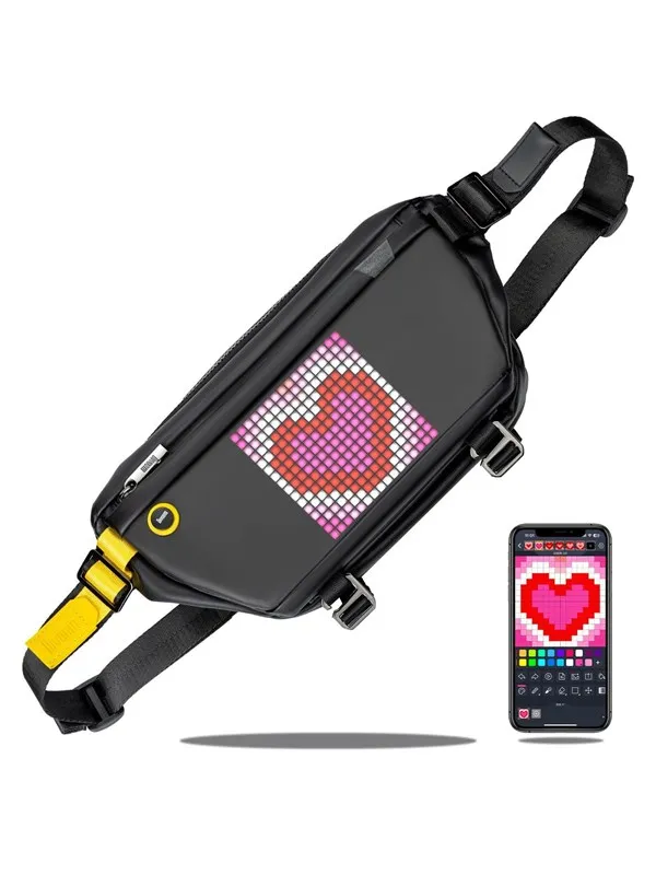 Divoom - Sling Bag Pixel Art LED Daypack - Veske