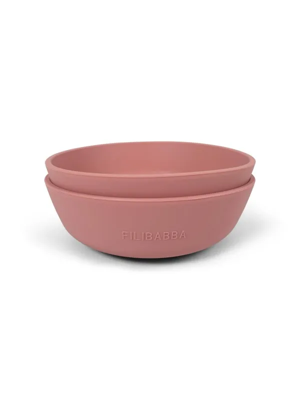 Filibabba Silicone bowl 2-pack - Rose