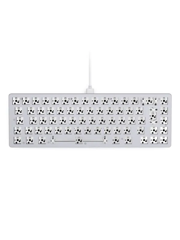 Glorious GMMK 2 - Compact 65% - Barebone - ISO - White - Gamingtastatur - Uten numpad - Universal - Hvit