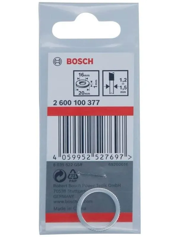 Bosch Reduction Ring for Circular Saw Blades 20 x 16 x 1 mm