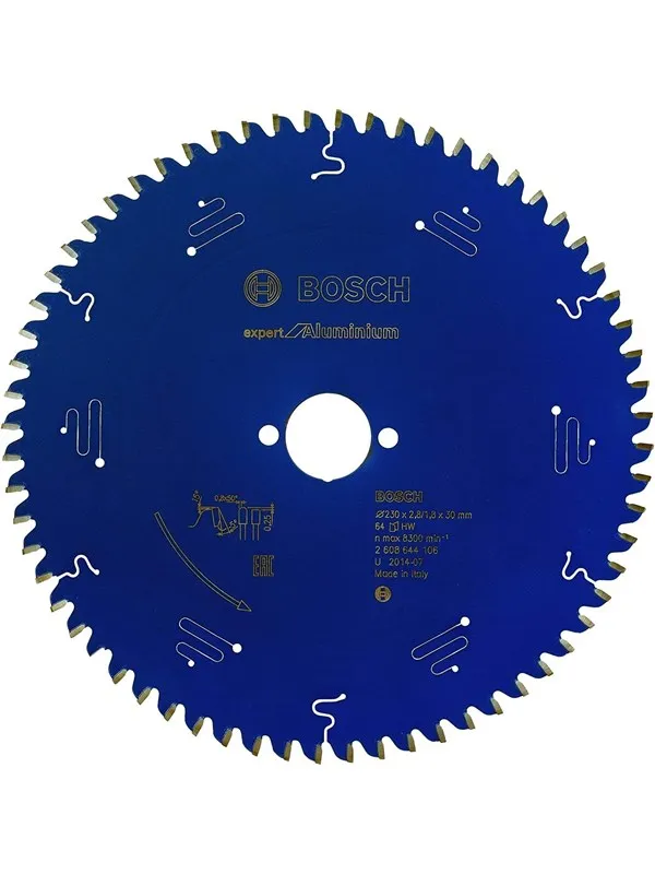 Bosch Circular Saw Blade 230 x 30 x 2.8 mm 64T Expert for Aluminium