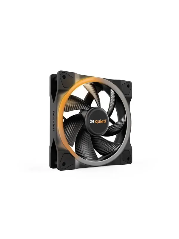 be quiet! LIGHT WINGS 120mm PWM high-speed - Kabinettvifte - 120mm - Svart med RGB LED-lys - 31 dBA