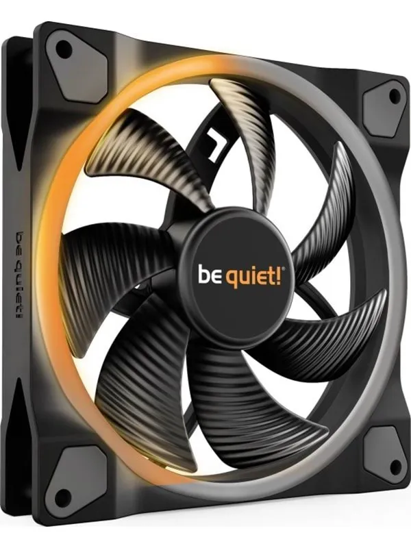 be quiet! LIGHT WINGS 140mm PWM - Kabinettvifte - 140mm - Svart med RGB LED-lys - 23 dBA