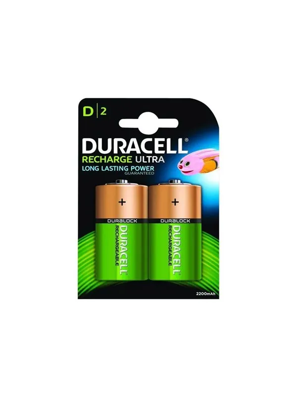 DURACELL D Rechargeable Batteries NiMH (Pack-2)