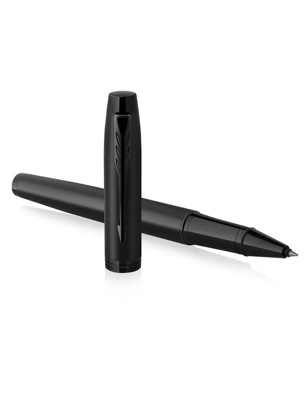 Parker IM Rollerball Pen | Matte Black with Black Trim | Fine Point with Black Ink Refill | Gift Box