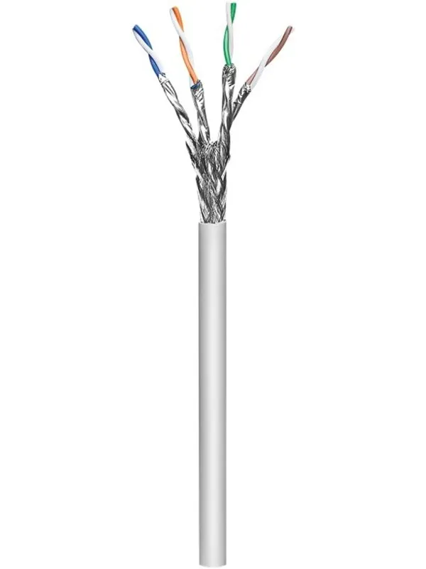 Pro CAT 6a network cable S/FTP (PiMF) grey 305 m - Grå