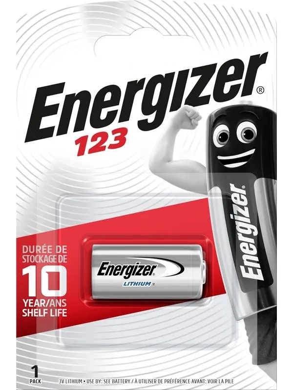 Energizer Batteri CR123 Lithium 1-pak