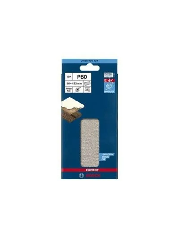 Bosch SLIBEBLAD PLAN 80X133MM NET K80 10 STK