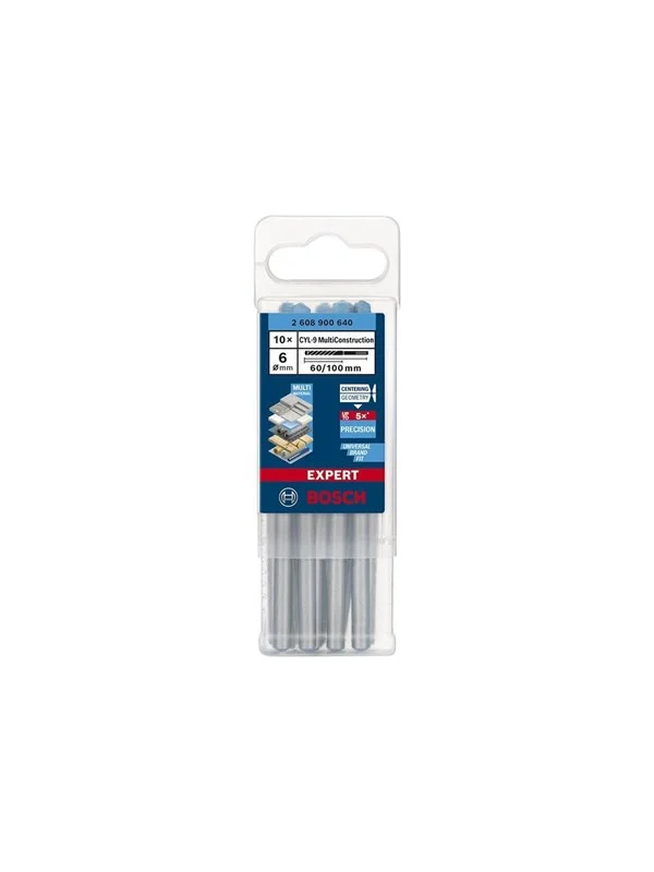 Bosch BOR CYL MULTICONSTRUCTION 6X100MM 10 STK