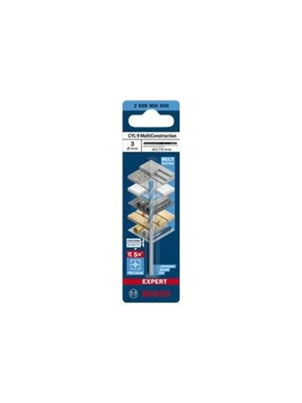 Bosch BOR CYL MULTICONSTRUCTION 3X70MM
