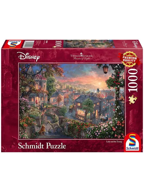 Schmidt Puzzle - Thomas Kinkade: Disney - Lady and the Tramp