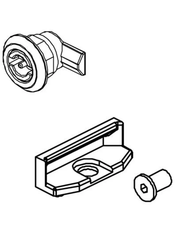 Cubic Double bit lock 3 mm complete