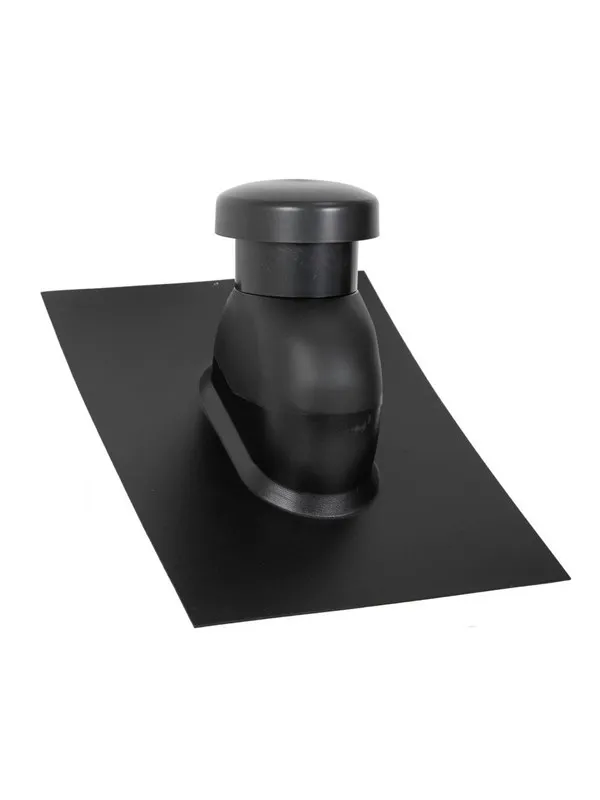 SABETOFLEX roof hood 5-45° ø160 black abs