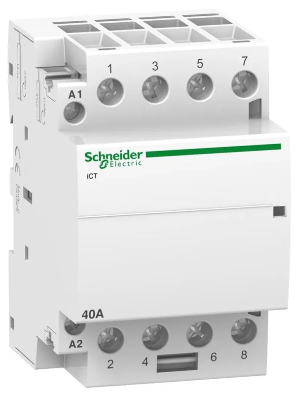Schneider Electric Acti9 ict contactor 40 a 4 no 230 - 240 v ac 50 hz