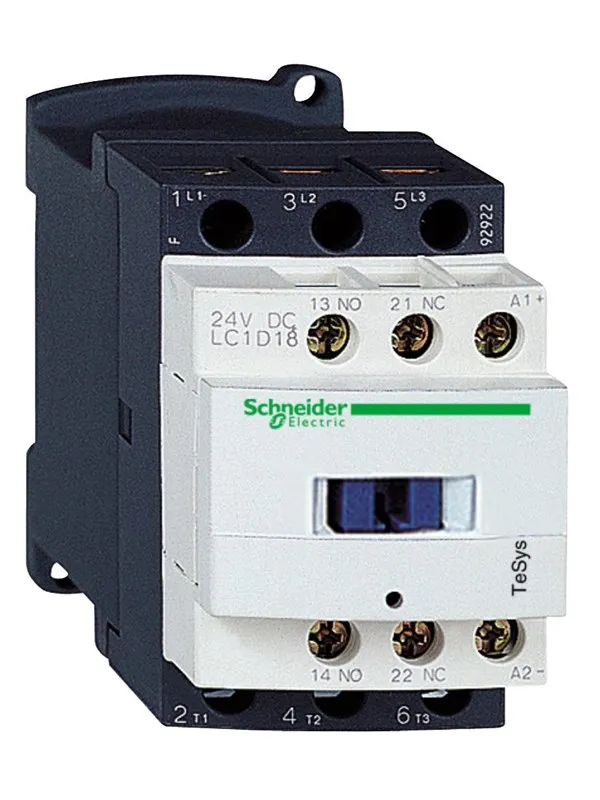 Schneider Electric Tesys d contactor lc1d18bl 3p(3 no) - ac-3 - <= 440 v 18 a - 24 v dc coil