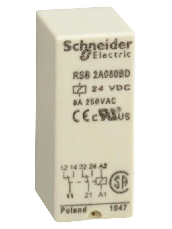 Schneider Electric Relay+socket.2co.24vdc