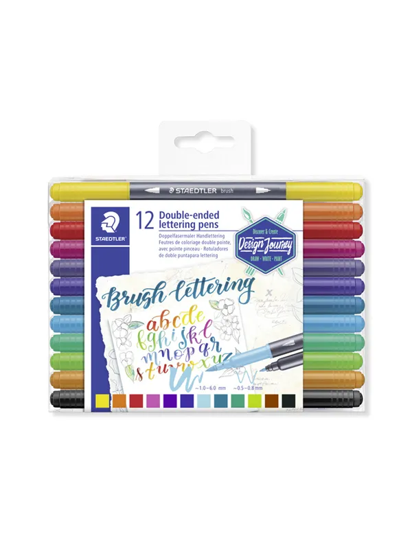 Staedtler Double-ended brush pens 12 pcs
