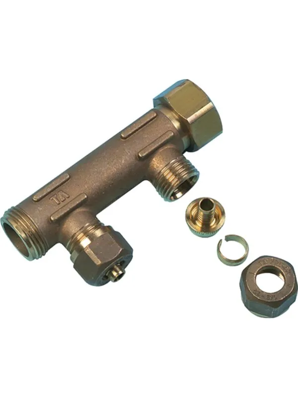 Uponor manifold male female thread pex wtr dr 3/4mt/ft 2x15 c/c50mm