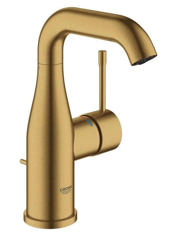 Grohe Essence, Ettgrepsbatteri til servant, DN 15<br/>M-Size, Børstet Cool Sunrise