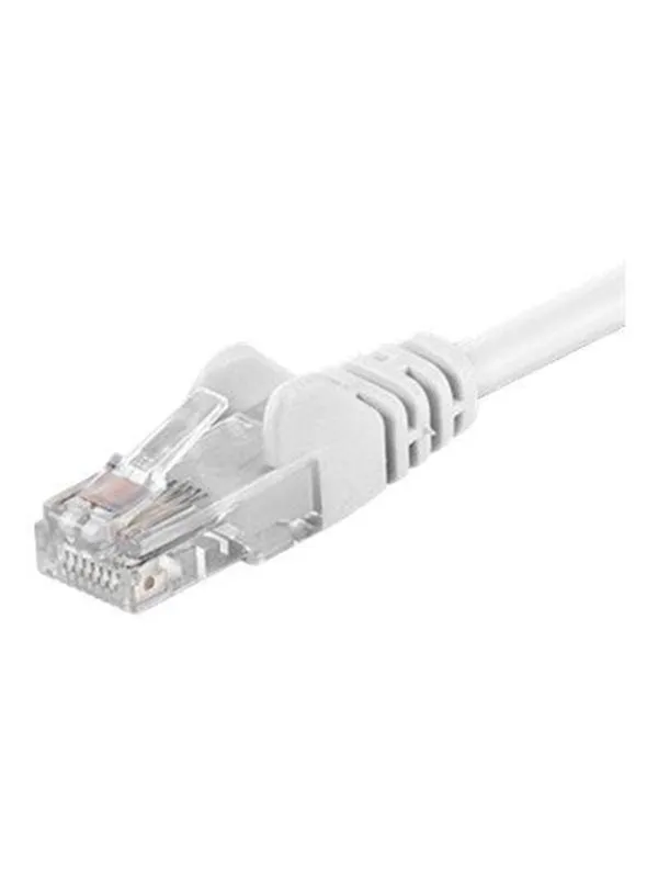 Pro goobay CAT 6 patch kabel, U/UTP - Hvit - 1m