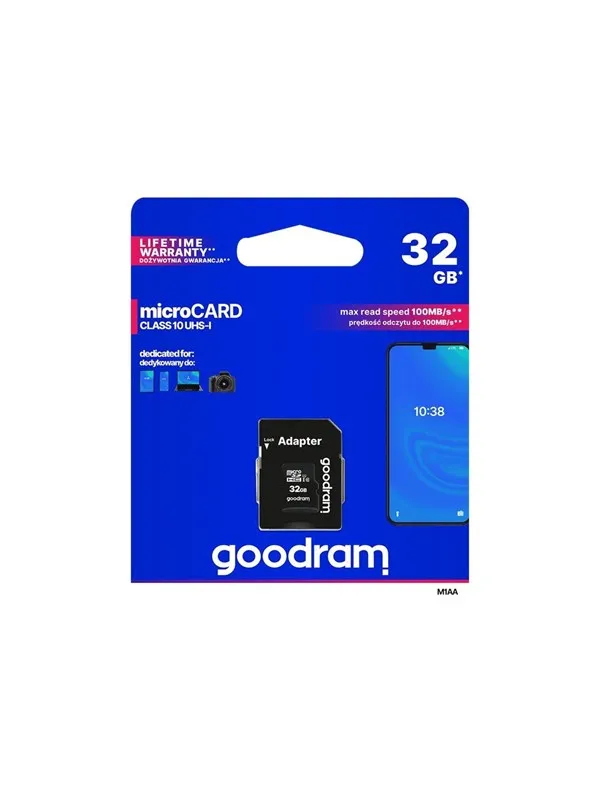 GOODRAM memory card Micro SDHC 32GB Class 10 UHS-I